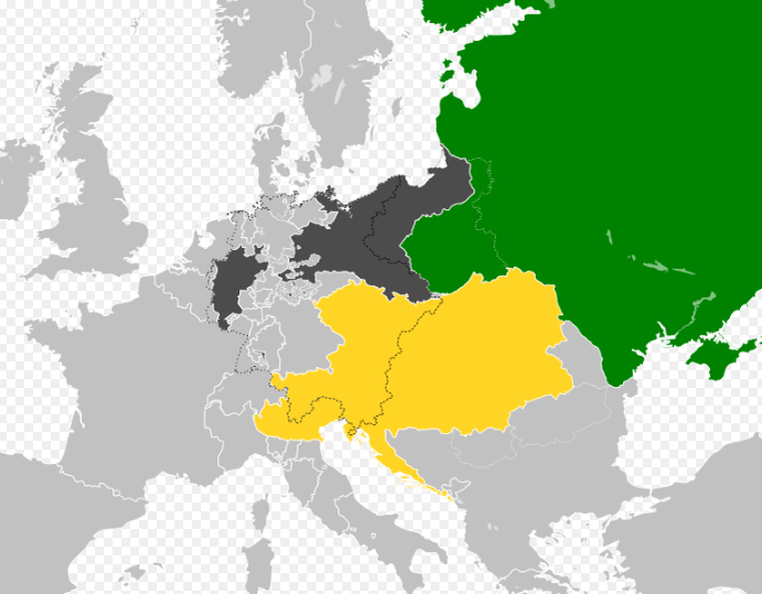 Священный союз:  Австрийская империя  Королевство Пруссия  Российская империя