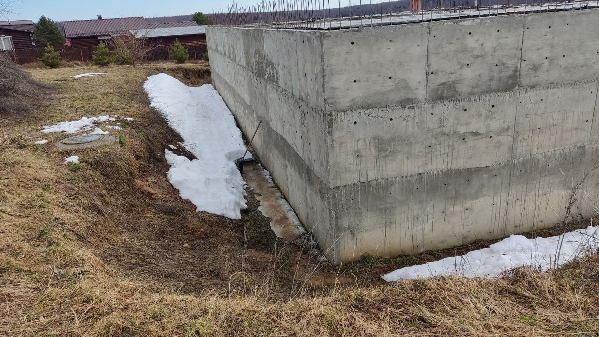 Наша стройка. Северная заглубленная стена. https://t.me/Domostrojka