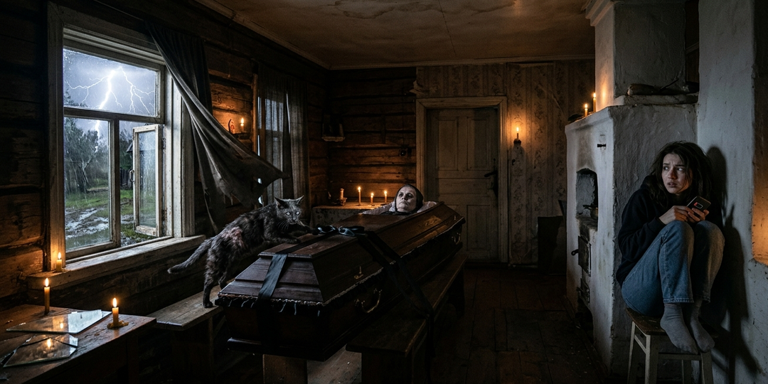 Ночь на кануне похорон. Мистический рассказ.