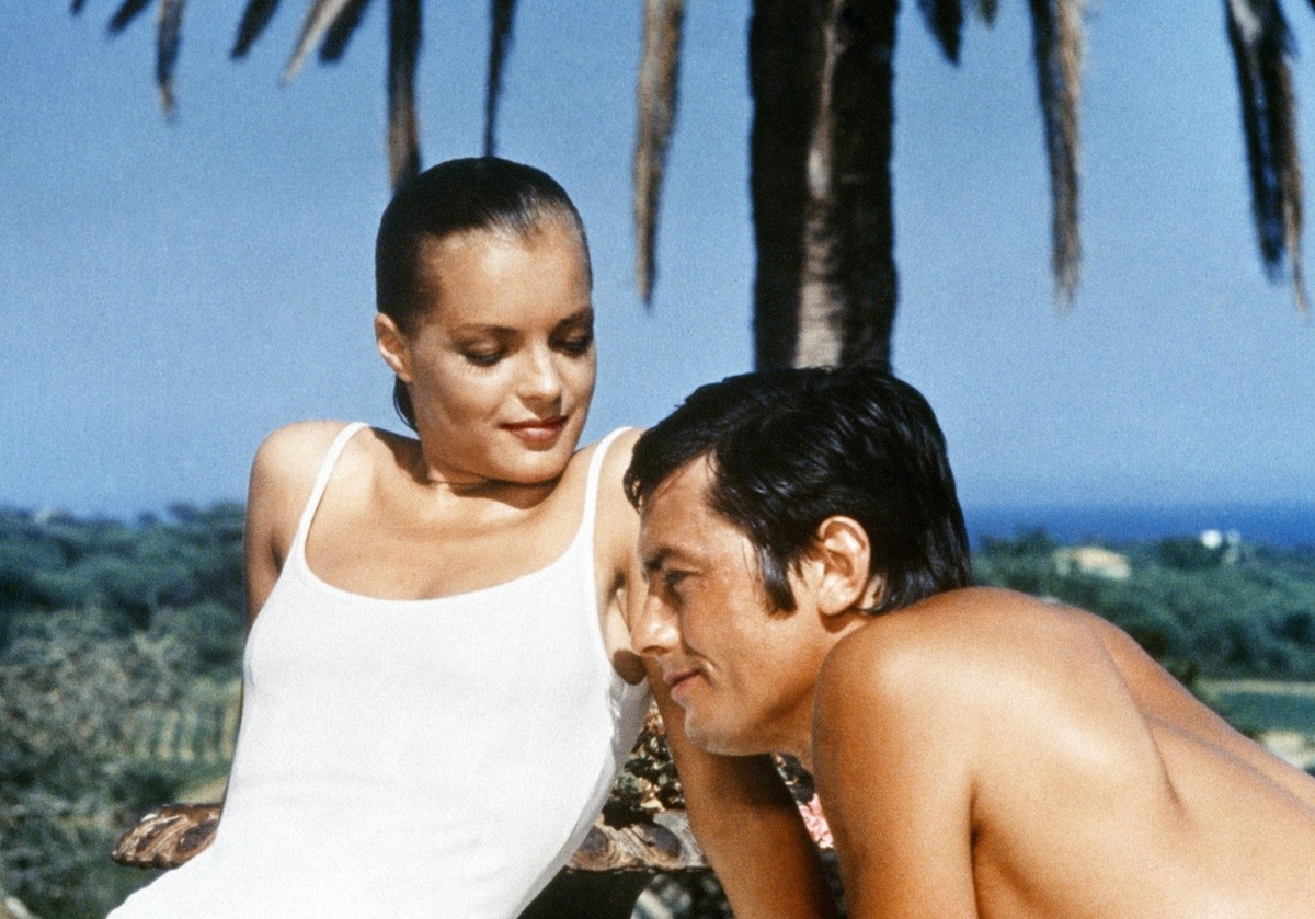 Роми Шнайдер и Ален Делон в фильме "Бассейн" (1969)