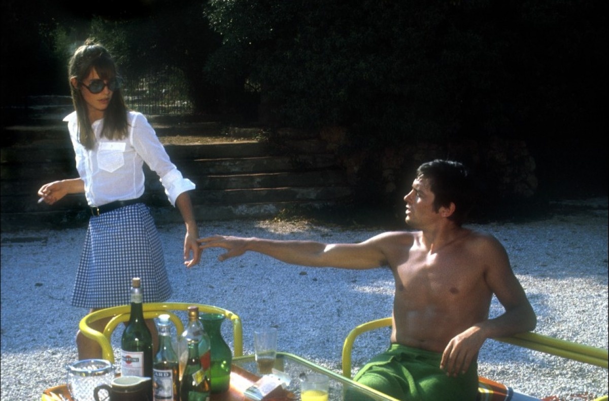 Джейн Биркин и Ален Делон в фильме "Бассейн" (1969)