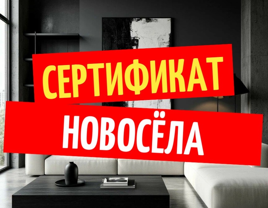СЕРТИФИКАТ НОВОСЁЛА: программа поддержки Покупателей Новостроек