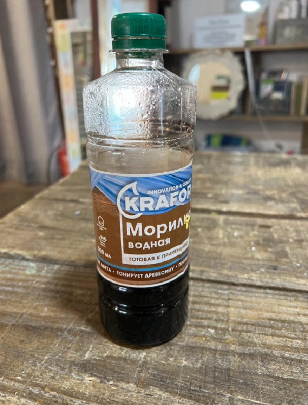 Ипользуем морилку на водной основе