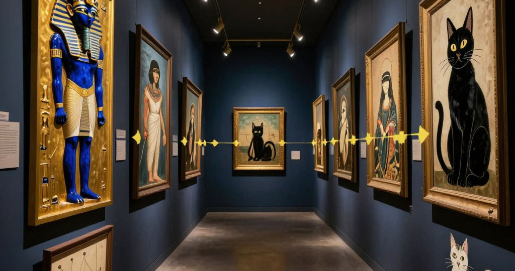 🎨КОД СТИЛЯ — КОТ В ИСКУССТВЕ.Код «Мона Лиза с усами»: Почему художники веками рисовали кошек, скрывая тайные смыслы.