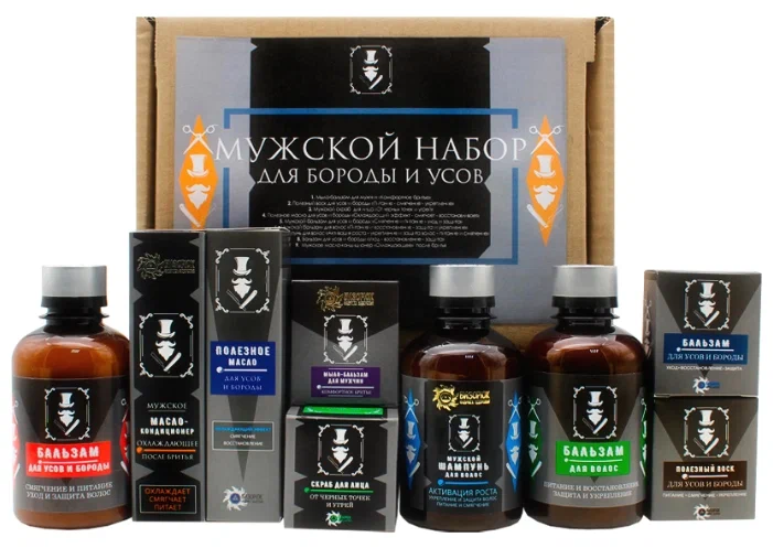Картинка, мужской косметики, взятая из интернета. Подарочные наборы для мужчин 10207 на Яндекс Маркете.