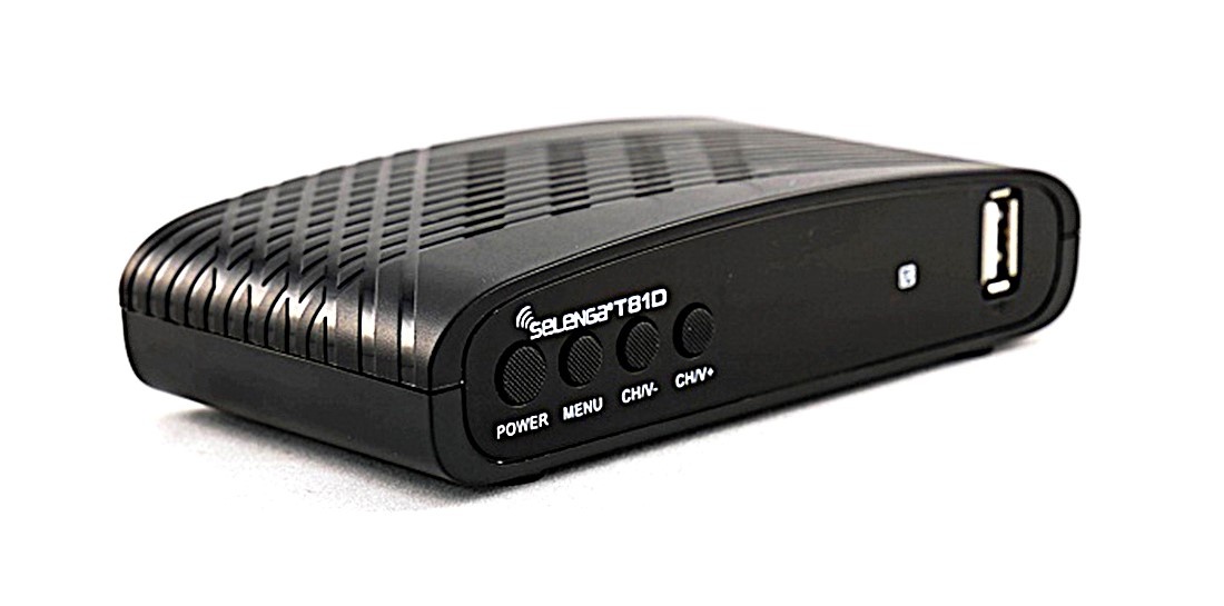 Типичная эфирная ТВ-приставка (стандарта DVB-T2).