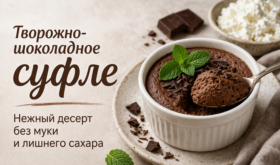 Шоколадно творожное уфле рецепт