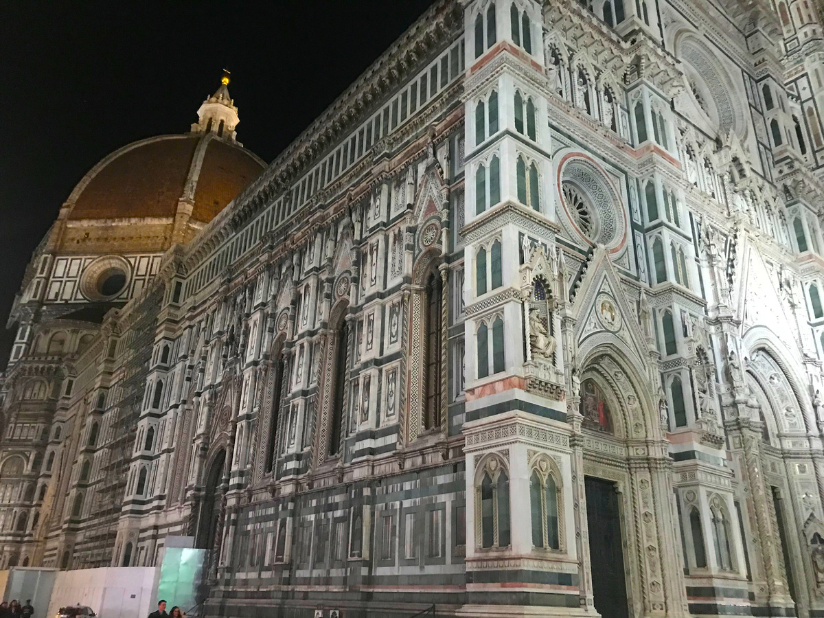 Дуомо Санта-Мария-дель-Фьоре ночью