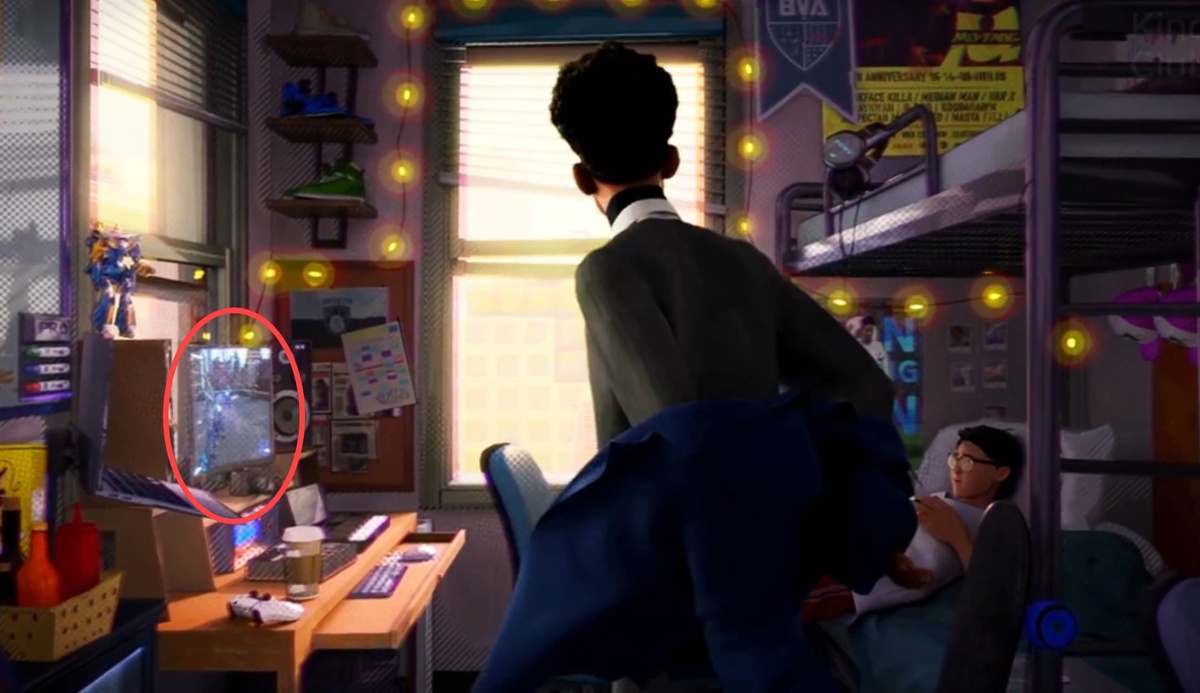 Кадр из фильма «Человек-паук: Паутина вселенных»