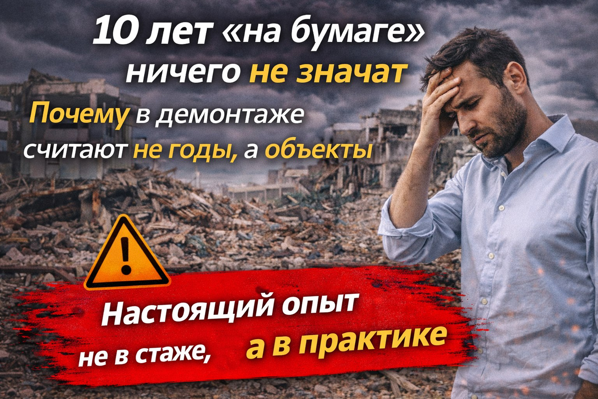 10 лет «на бумаге» ничего не значат: почему в демонтаже считают не годы, а объекты