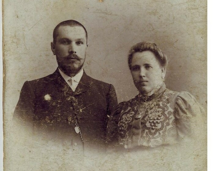 Доброходов Федор Федорович с женой Марией Ивановной, 1898 г., из фондов Бийского краеведческого музея им.В.В.Бианки