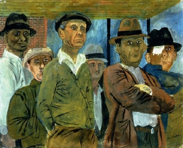     Бен Шан. Безработные. 1938 год.
