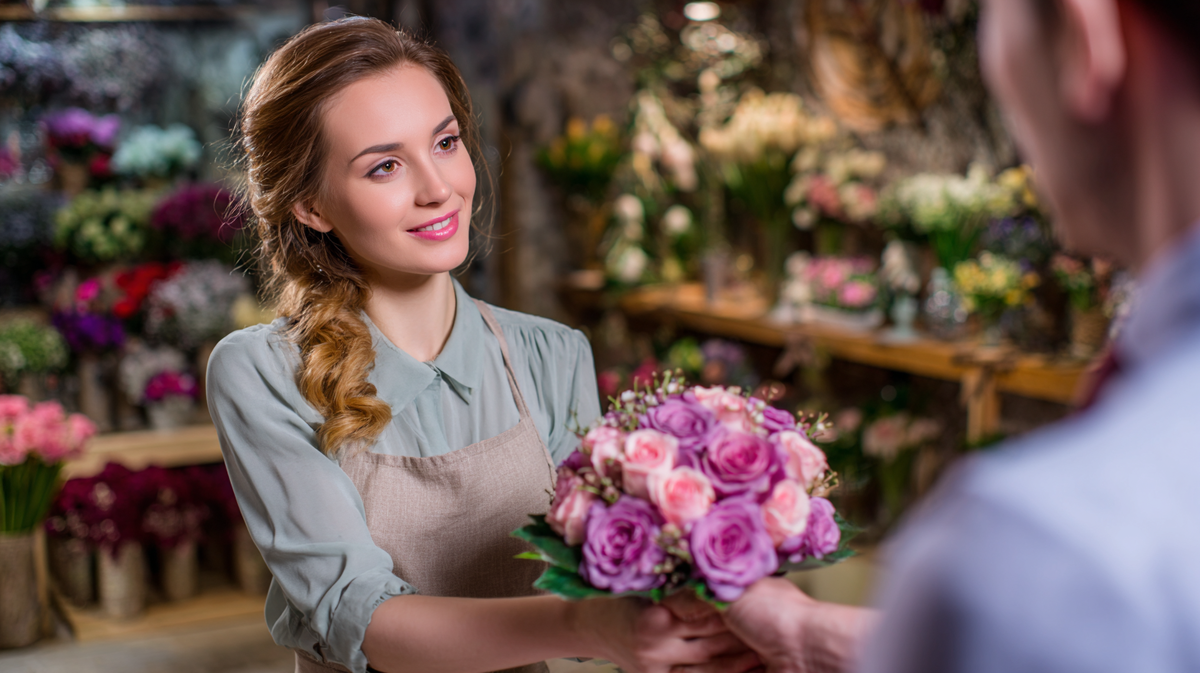 Иногда вокруг десятки красивых цветов,но выбирают розы.