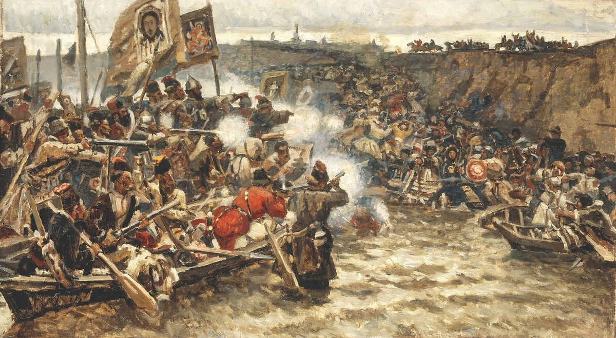 Третьяковская галерея. Покорение Сибири Ермаком. Источник: ru.pinterest.com