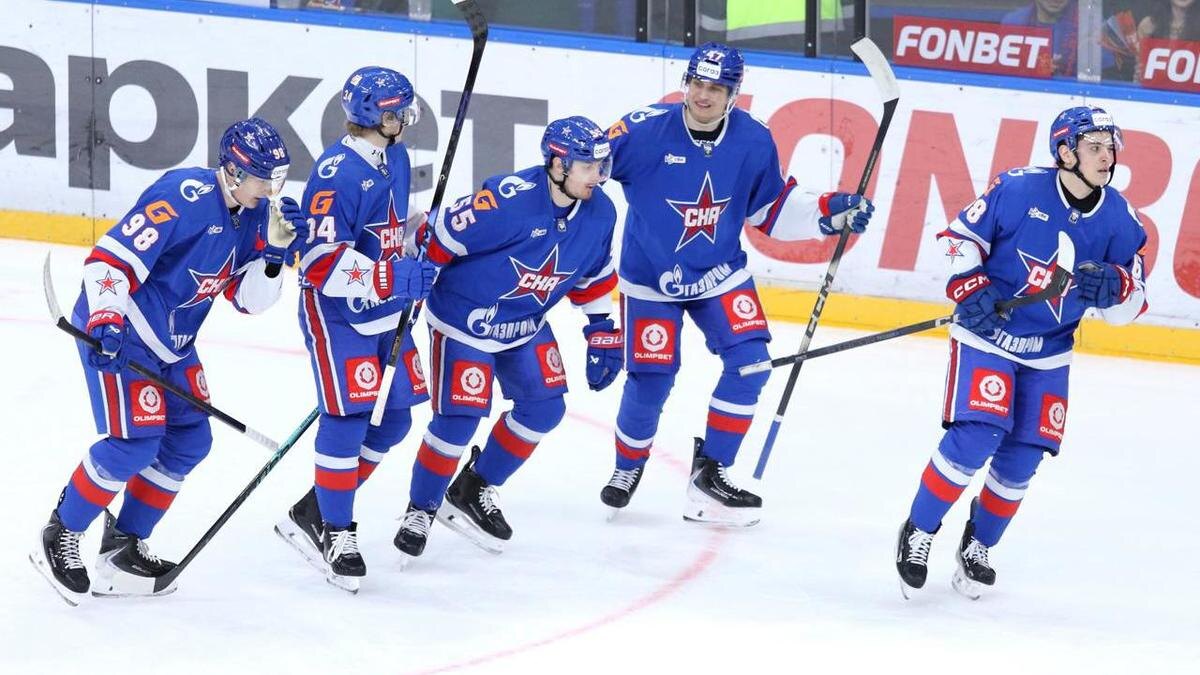    ХК СКА в матче КХЛ Фото: Global Look Press