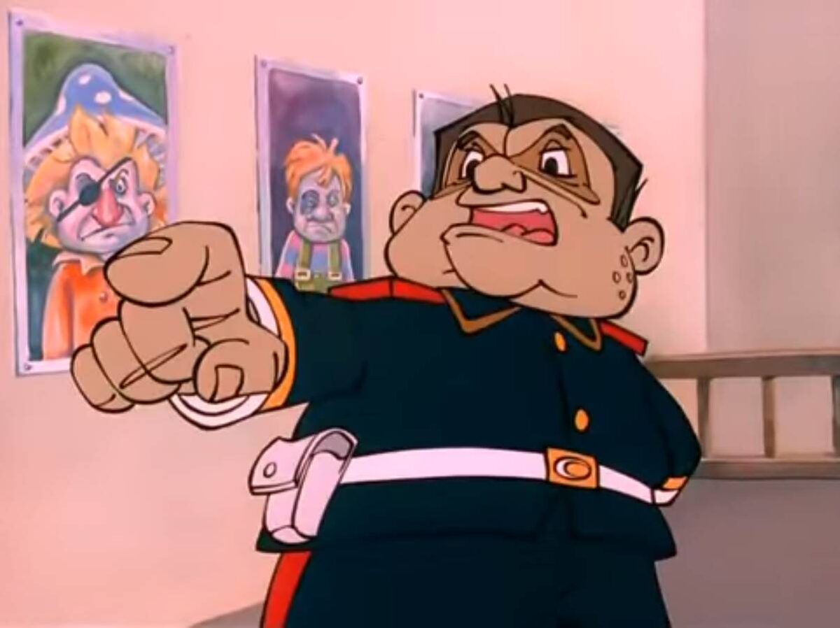     «Виновен!»   
Цитата из м∕ф «Незнайка на Луне». Реж. Юрий Бутырин, Александр Люткевич. 1997. Россия