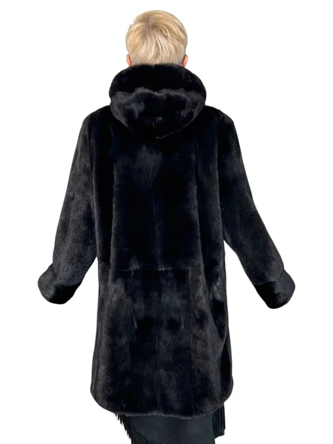 Переделка пальто из меха норки. Ателье Ирины Берзиной.