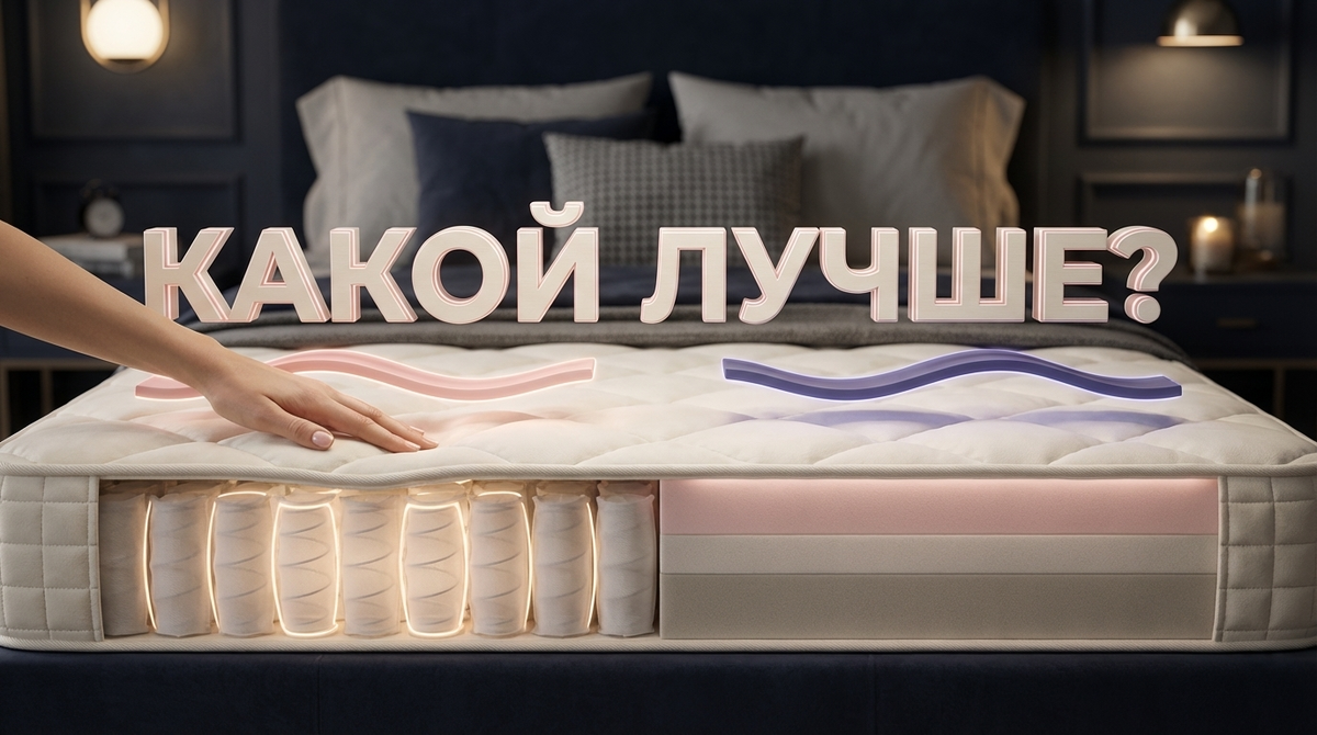    Разбираем плюсы и минусы обоих типов матрасов, чтобы ваш сон был по-настоящему комфортным. sayomosleep