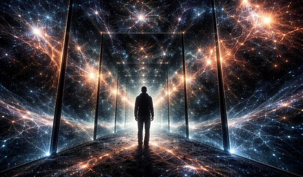 Инструмент познания вдруг видит в зеркале нечто знакомое - и это всего лишь начало пути, который, кажется, ведёт обратно к самому себе...