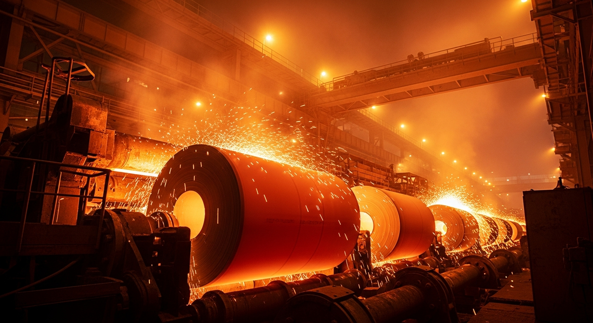 Горячекатаный прокат на заводе