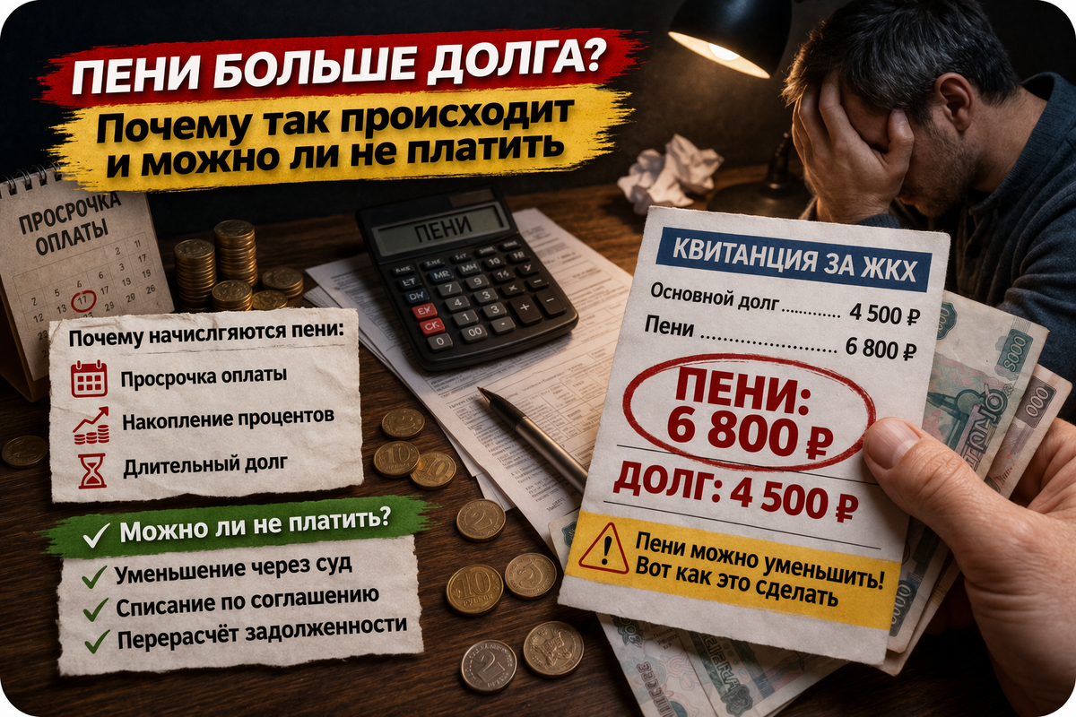 Пени больше долга?