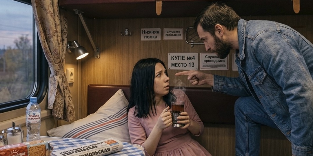 Я схватила стакан с горячим чаем, когда в купе вломился неадекватный пассажир