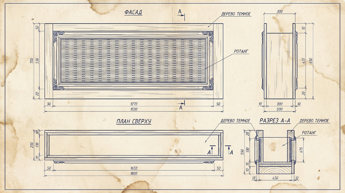 Примерный чертёж будущего проекта