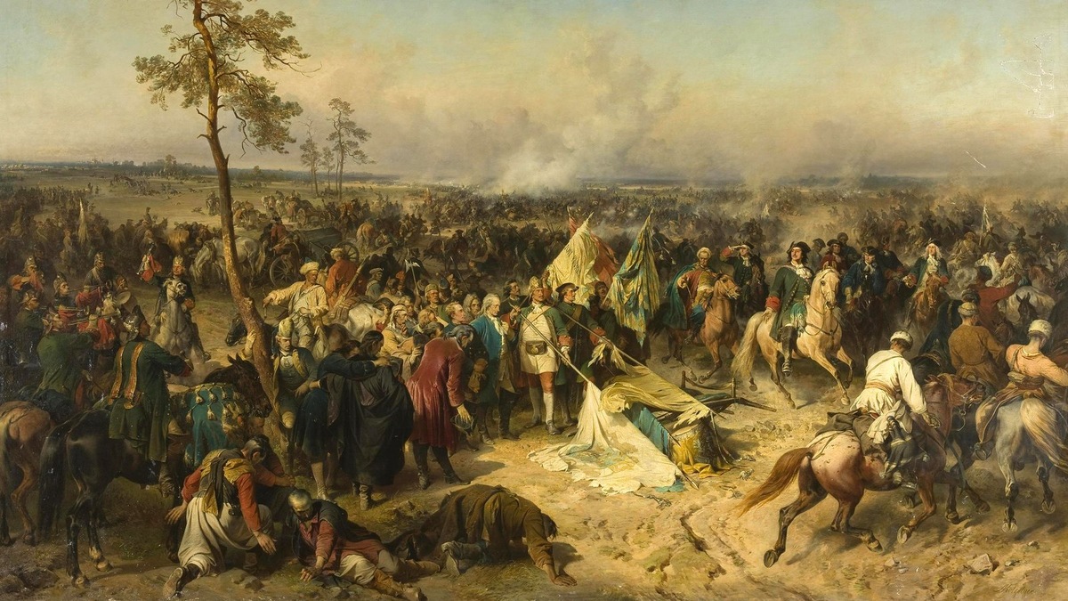    Александр Коцебу — «Победа при Полтаве», 1862 год