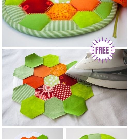 "English Paper Piecing" - один из самых старых способов лоскутного шитья. Идеи для воплощения.