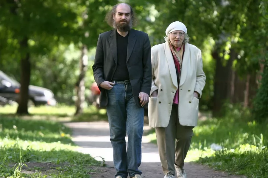 Григорий Перельман с мамой