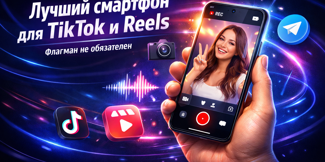 🎥 Лучший смартфон для Telegram, TikTok и Reels