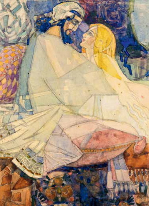 Д.П. Мощевитин (1894-1974). Сны Серебряного века. Иллюстрация к повести
А.И. Купина «Суламифь». 