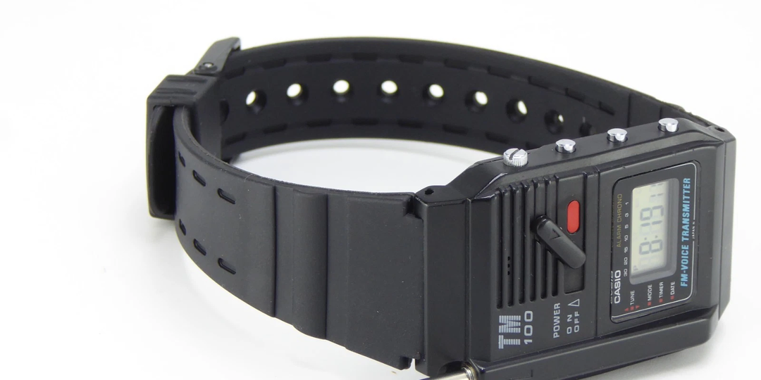 Необычные японские часы из 80-х с FM передатчиком и антенной — «Casio TM-100»