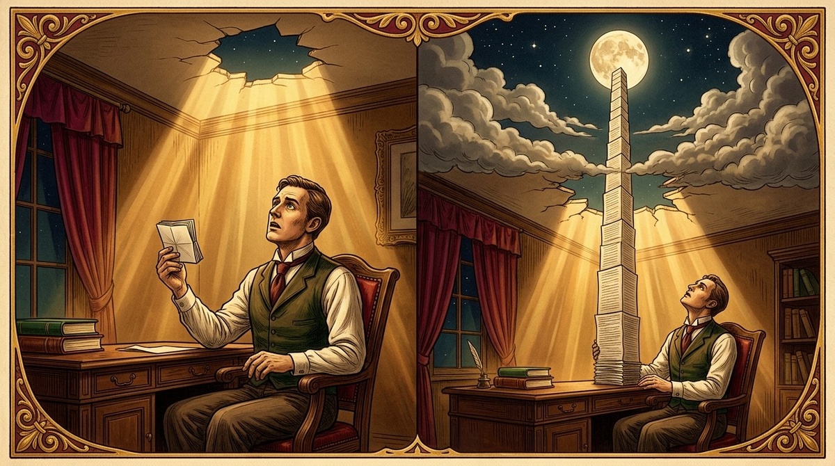 Один лист бумаги, 42 сложения - и стопка достаёт до Луны