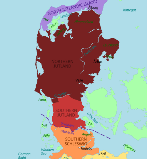 История Скандинавии / 854 год / Кровавая междоусобица и распад раннего Датского королевства