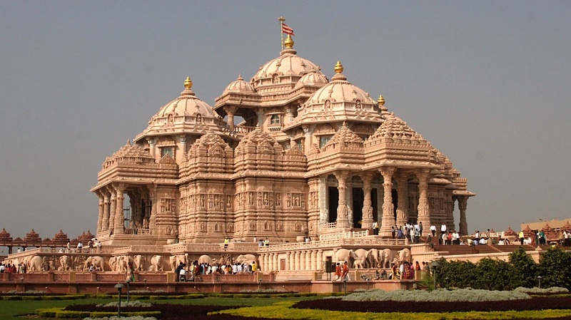     Индуистский храм Акшардхам. Дели, Индия   
(сс) Swaminarayan Sanstha