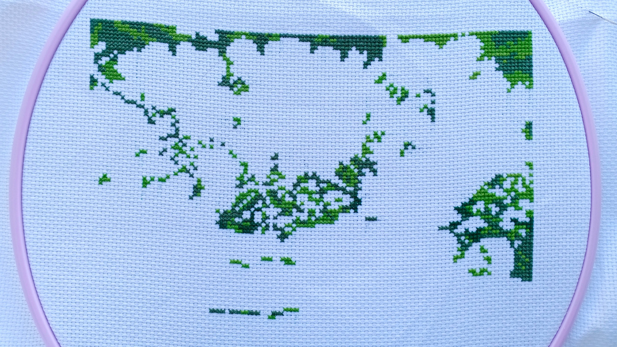 Утренний чай, Алиса (вышивка во второй половине марта)