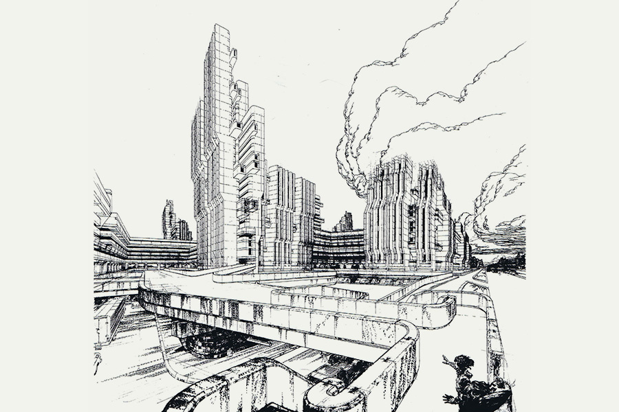 Проектное предложение к планировочному решению экспериментального жилого квартала в Шувалово-Озерках. 1980-е гг. Фото - www.designspb.ru