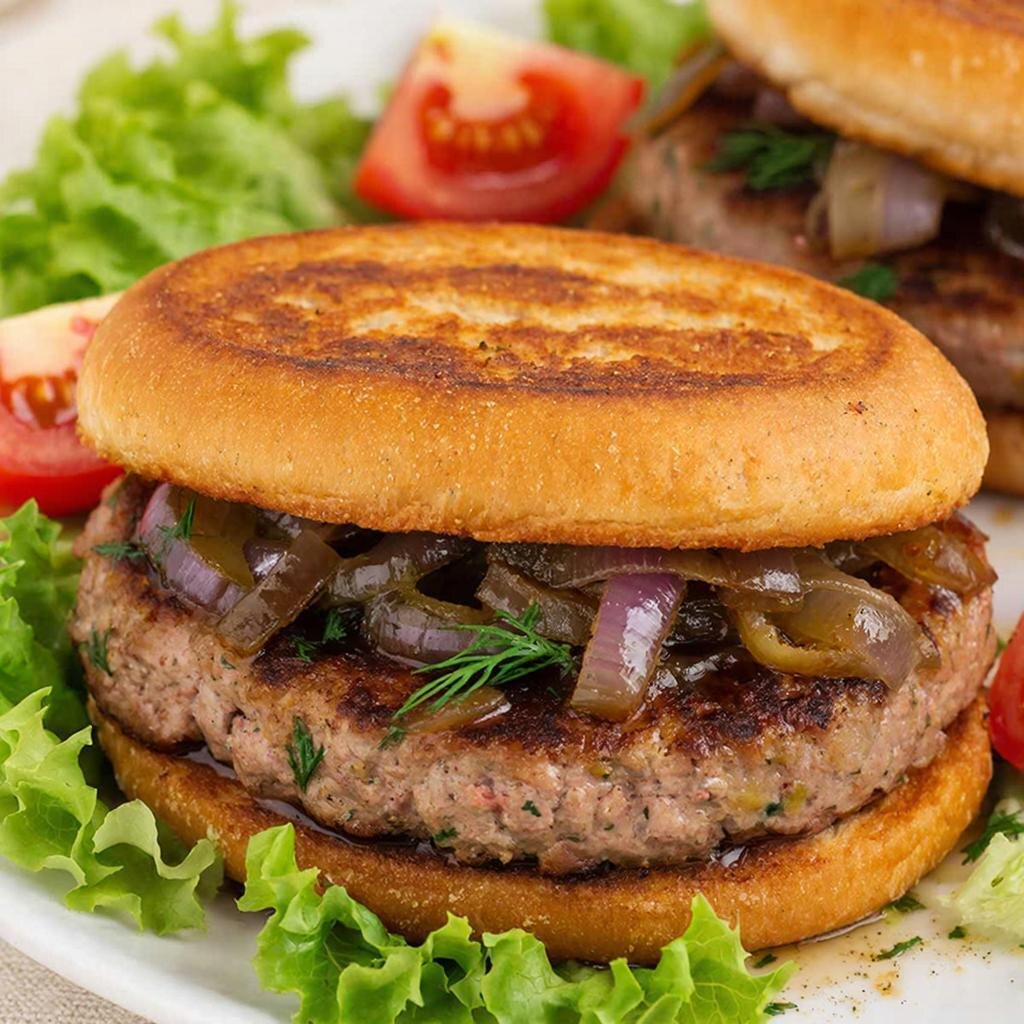 #бургеры #рецепт #маринованныйлук #домашняяеда #сэндвичи