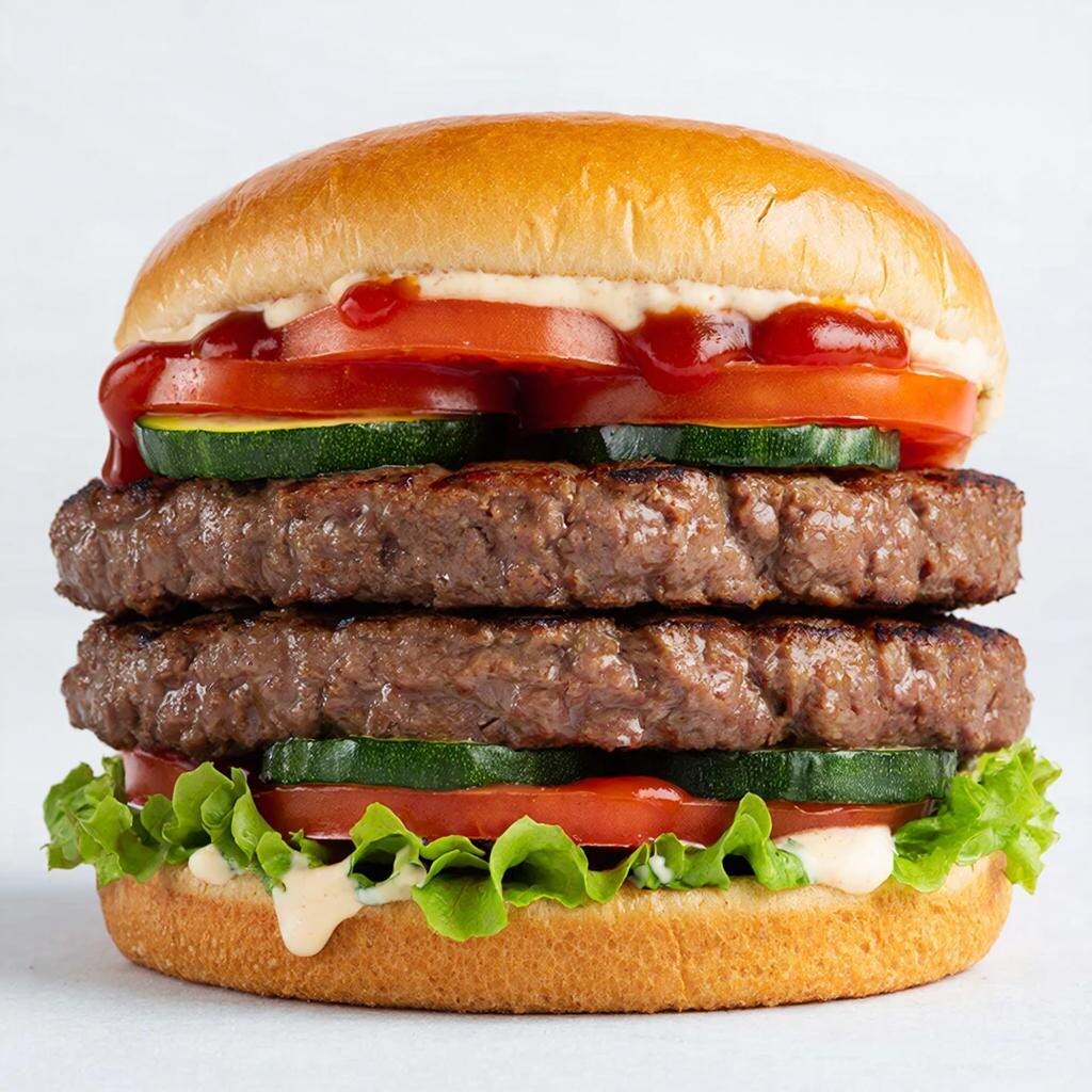 #двойнойбургер #рецептбургера #домашнийфастфуд #сочныйбургер #говяжийбургер