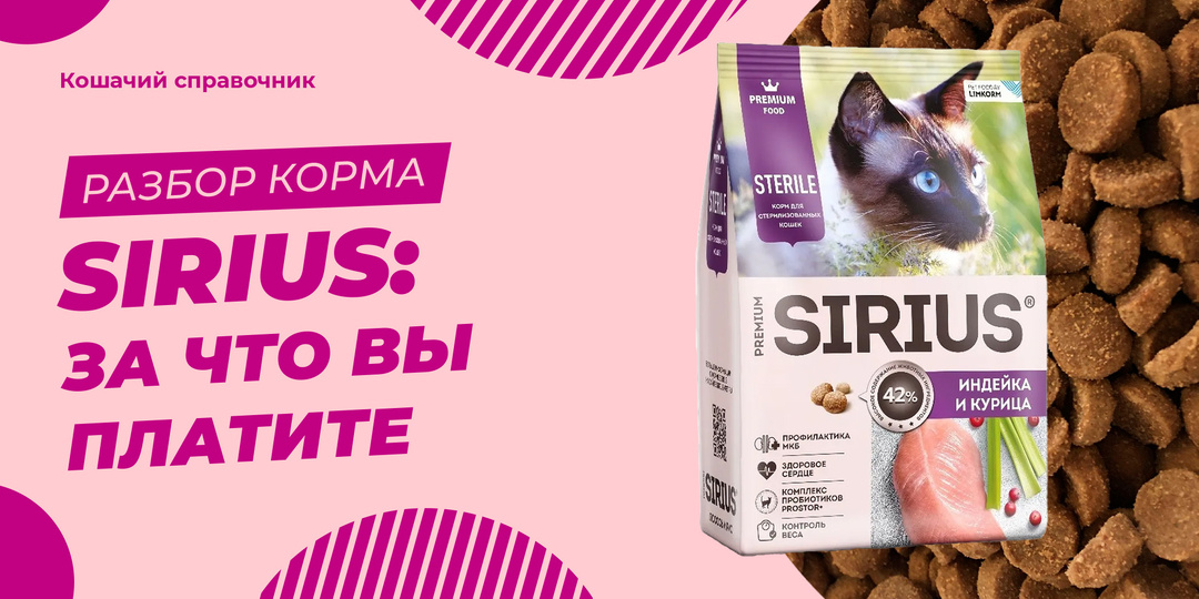 SIRIUS PREMIUM для кошек: что скрывает состав и за что вы платите