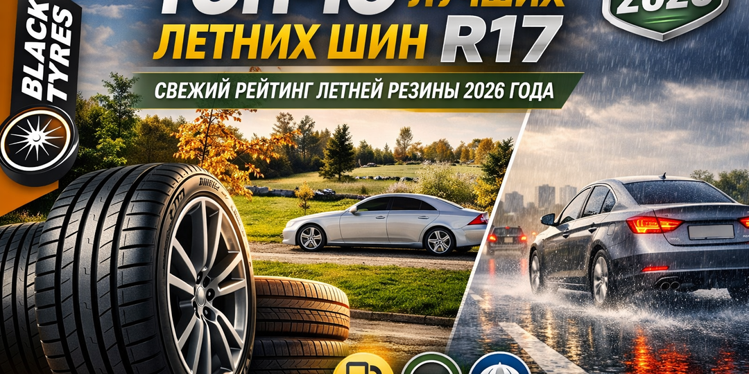 ТОП-10 лучших летних шин R17: свежий рейтинг летней резины 2026 года