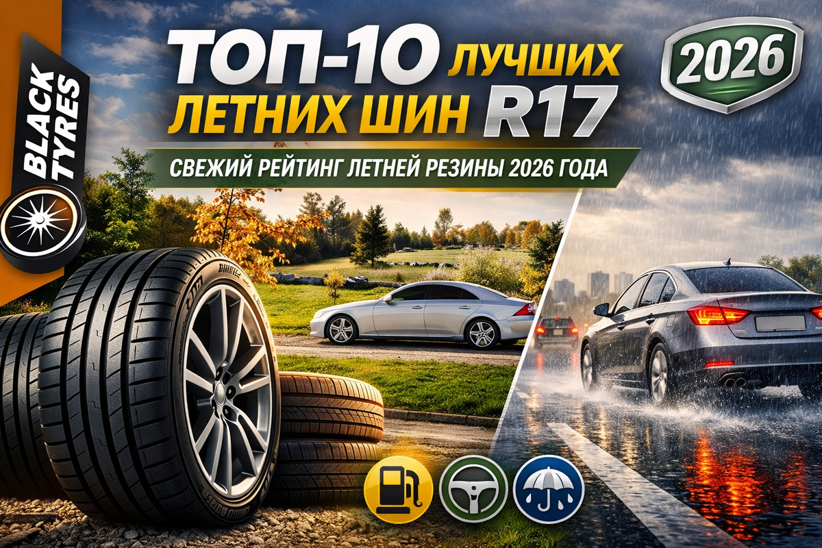 Рейтинг лучших летних шин R17 2026