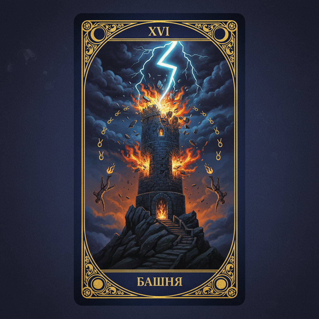 Башня (XVI) — карта-предупреждение для Стрельца