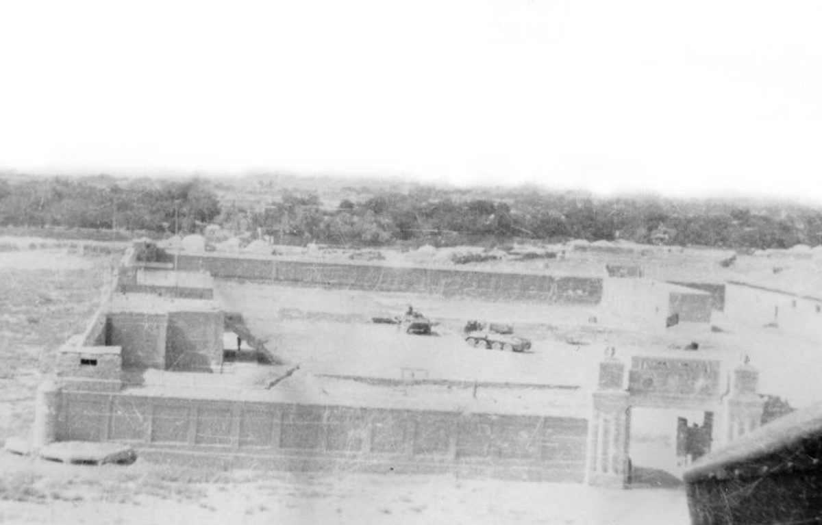 Гарнизон советских пограничников недалеко от афганского уездного центра Андхой в провинции Фарьяб 