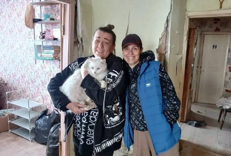 На Павла Корчагина нашли потерянного при взрыве питомца