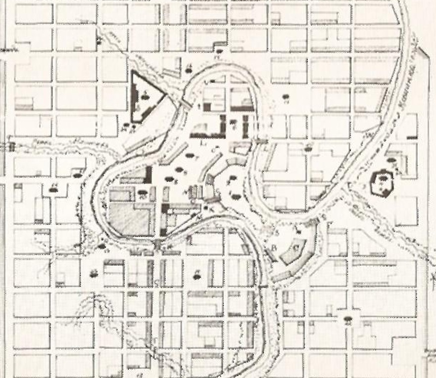 Карта Кашина, опубликованная в труде Б.М. Кирикова «Кашин»