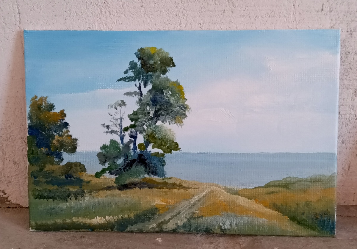 Моя работа "Вид на Цимлянское водохранилище "