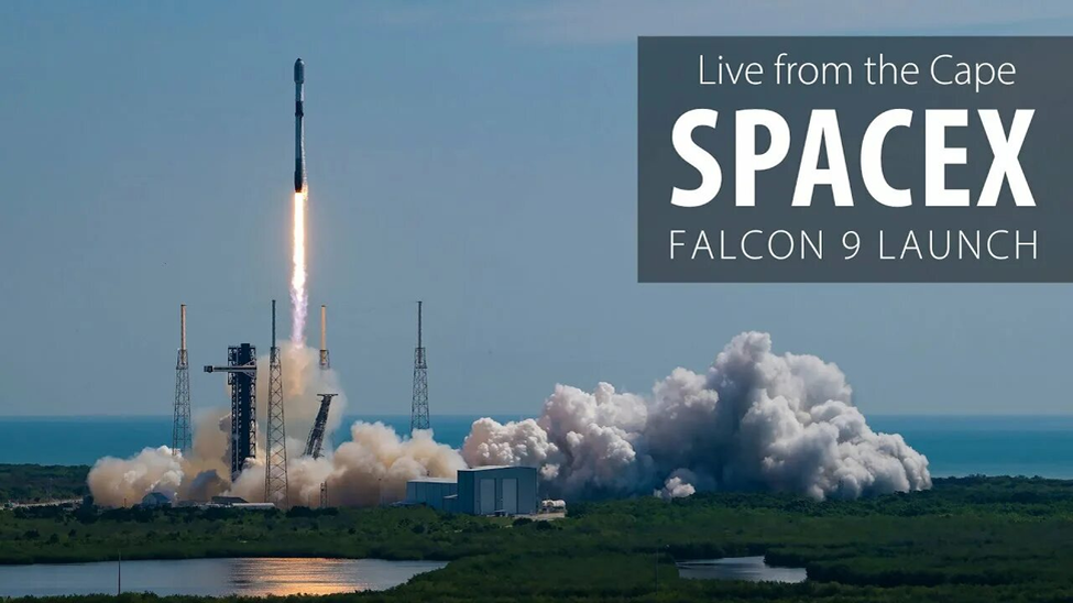 SpaceX Falcon 9 стартует с мыса Канаверал. Источник: YouTube, Spaceflight Now