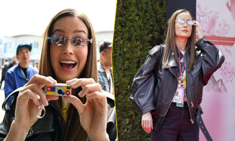    Источник: Backgrid | Бри Ларсон выбрала сдержанный total black для Гран-при Японии